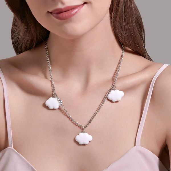 pendant necklaces fashion white color clouds choker necklace for women 2021 statement cute acrylic long party jewelry gift, Silver
pendant necklaces fashion white color clouds choker necklace for women 2021 statement cute acrylic long party jewelry gift, Silver