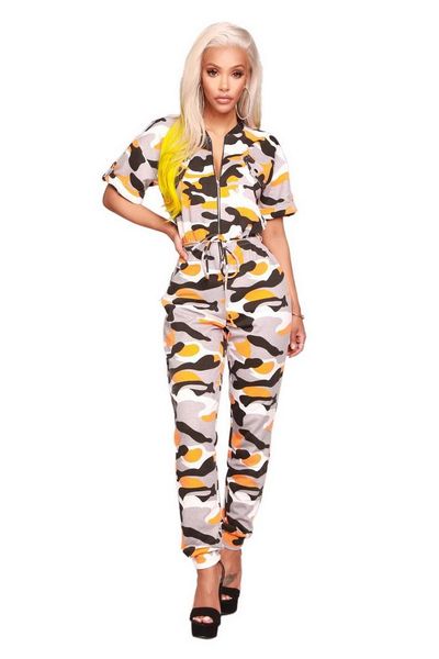 gym clothing okayoasis camouflage drawstring casual jumpsuit long pants short sleeve t shirt o neck overalls playsuit combinaison femme, White;black 
gym clothing okayoasis camouflage drawstring casual jumpsuit long pants short sleeve t shirt o neck overalls playsuit combinaison femme, White;black