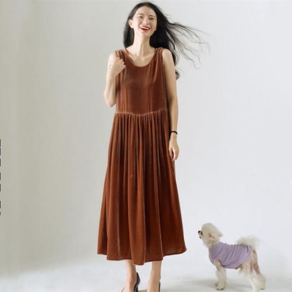 casual dresses 2022 spring elegant vest chic velvet dress vestidos fashion vintage summer sleeveless velour blue black purple, Black;gray
casual dresses 2022 spring elegant vest chic velvet dress vestidos fashion vintage summer sleeveless velour blue black purple, Black;gray