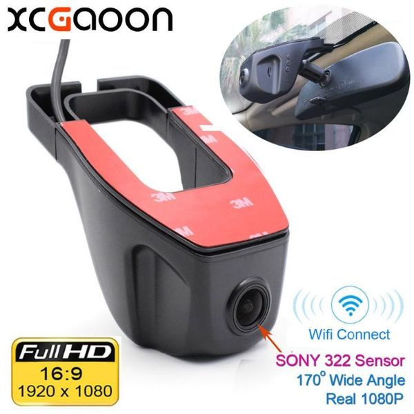 

xcgaoon wifi 170 degree car dvr video recorder camcorder dash camera 1080p night version novatek 96655 use sony 322 sensor