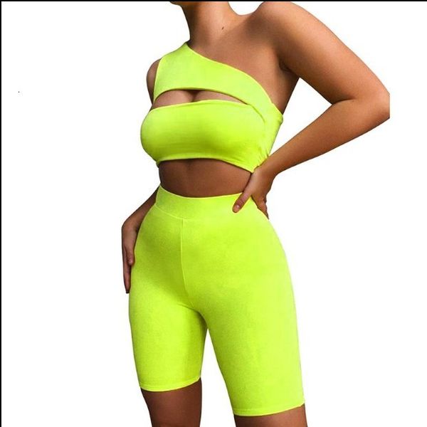 women's tracksuits summer women neon color two pieces set off shoulder hollow out crop elastic high waist shorts outfit tracks, Gray
women's tracksuits summer women neon color two pieces set off shoulder hollow out crop elastic high waist shorts outfit tracks, Gray