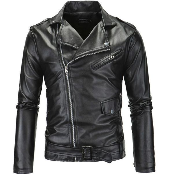 men's fur & faux autumn fashion motorcycle leather jacket men slim fit oblique zipper pu coats big size m-4xl chaqueta cuero hombre, Black
men's fur & faux autumn fashion motorcycle leather jacket men slim fit oblique zipper pu coats big size m-4xl chaqueta cuero hombre, Black