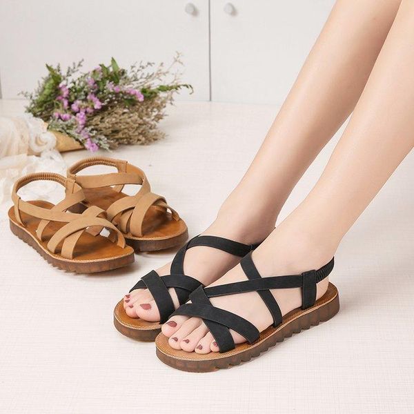 sandals 2021 women's summer versatile one line with soft bottom fairy style flat roman shoes, Black
sandals 2021 women's summer versatile one line with soft bottom fairy style flat roman shoes, Black