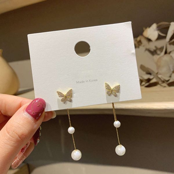 s925 silver needle korean east gate butterfly wings tassel temperament long face thin elegant earrings female, Black
s925 silver needle korean east gate butterfly wings tassel temperament long face thin elegant earrings female, Black