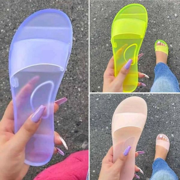 summer women slippers jelly shoes candy colors transparent slides women's fashion casual slip on flat beach female 2021, Black
summer women slippers jelly shoes candy colors transparent slides women's fashion casual slip on flat beach female 2021, Black