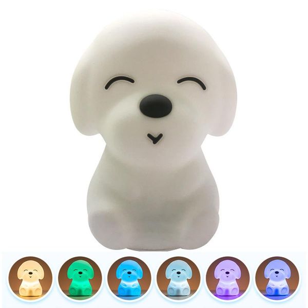 night lights puppy silicone touch luminous led bedside lamp usb rechargeable cute christmas bedroom decoration light
night lights puppy silicone touch luminous led bedside lamp usb rechargeable cute christmas bedroom decoration light