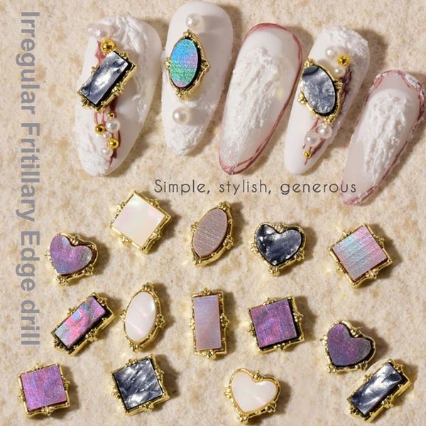 nail art decorations 10pcs/pack colorful delicate jewelry fritillary symphony rhinestones geometry shell, Silver;gold
nail art decorations 10pcs/pack colorful delicate jewelry fritillary symphony rhinestones geometry shell, Silver;gold