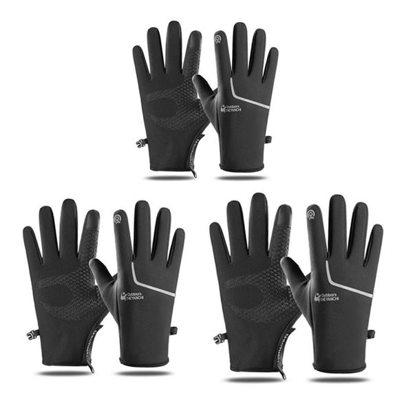 they anchi cycling winter gloves for men press screen warm outdoor anti-slip waterproof work, Black
they anchi cycling winter gloves for men press screen warm outdoor anti-slip waterproof work, Black
