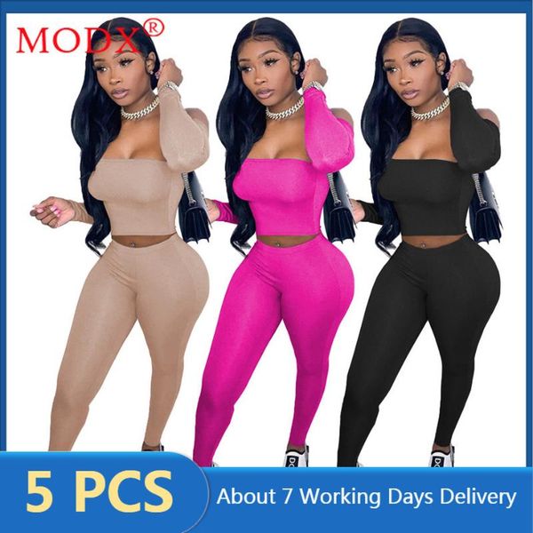 women's two piece pants fall women tracksuits fitness 2 set outfits long sleeve boob tube + legging slash neck bulk items wholesale lot, White
women's two piece pants fall women tracksuits fitness 2 set outfits long sleeve boob tube + legging slash neck bulk items wholesale lot, White