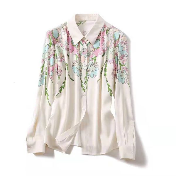 european and american women's clothing 2021 style for spring long sleeve lapel floral print fashion silk shirt gam6, White
european and american women's clothing 2021 style for spring long sleeve lapel floral print fashion silk shirt gam6, White