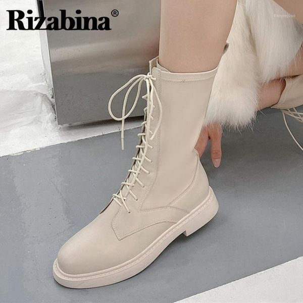 boots rizabina flat women real leather lace up autumn winter shoes woman fashion mid calf footwear size 33-401, Black
boots rizabina flat women real leather lace up autumn winter shoes woman fashion mid calf footwear size 33-401, Black