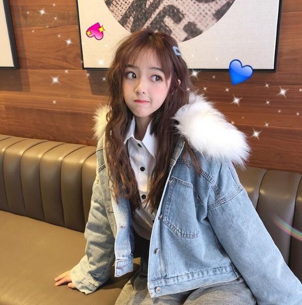 women's jackets winter 2021 thick short section loose denim jacket, Black;brown
women's jackets winter 2021 thick short section loose denim jacket, Black;brown