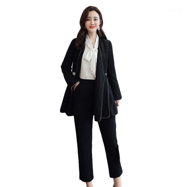 women's suits & blazers womens set 2 pieces suit woman autumn the korean version cultivate one's morality two-piece professional, White;black
women's suits & blazers womens set 2 pieces suit woman autumn the korean version cultivate one's morality two-piece professional, White;black