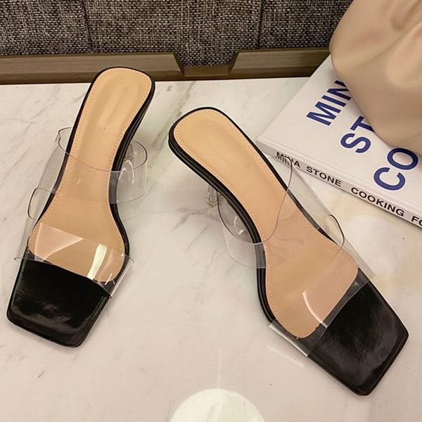 slippers 2021 summer fashion female shoes women mules slides open toe woman middle heels comfortable sandals, Black
slippers 2021 summer fashion female shoes women mules slides open toe woman middle heels comfortable sandals, Black