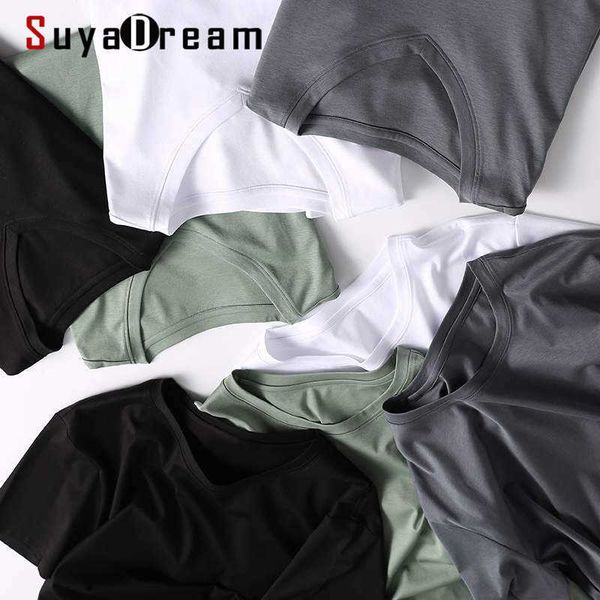 suyadream mens solid t shirts cotton and silk mix plain o neck short sleeved shirts summer basic 210623, White;black
suyadream mens solid t shirts cotton and silk mix plain o neck short sleeved shirts summer basic 210623, White;black