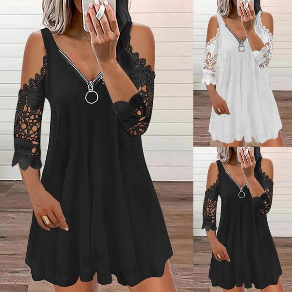 casual dresses lace hollow out zipper dress women fashion off shoulder party bohemian female ruffle backlesss mini, Black;gray
casual dresses lace hollow out zipper dress women fashion off shoulder party bohemian female ruffle backlesss mini, Black;gray