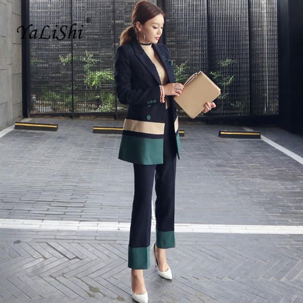 women's tracksuits 2021 autumn womens 2 piece pant suits women casual office business formal work wear sets elegant vestidos mujer, Gray
women's tracksuits 2021 autumn womens 2 piece pant suits women casual office business formal work wear sets elegant vestidos mujer, Gray