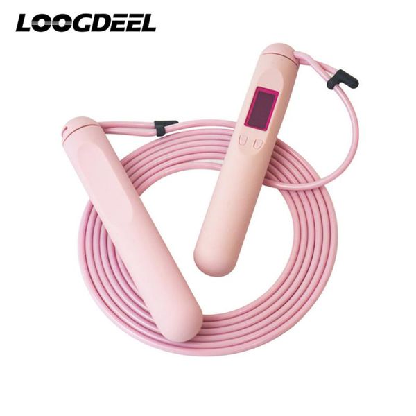 jump ropes loogdeel electronic counting skipping rope non-slip hadnle wear-resistant steel wire portable fitness equipment 
jump ropes loogdeel electronic counting skipping rope non-slip hadnle wear-resistant steel wire portable fitness equipment