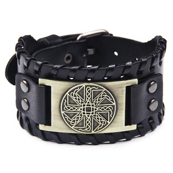 charm bracelets european and american fashion hip-hop rock men's bracelet retro compass pirate wide leather jewelry, Golden;silver
charm bracelets european and american fashion hip-hop rock men's bracelet retro compass pirate wide leather jewelry, Golden;silver