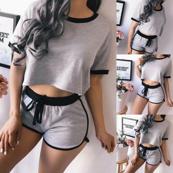 summer women 2pcs/set jogging gym casual tracksuit fashion t-shirt pants suit women's jeans, Blue
summer women 2pcs/set jogging gym casual tracksuit fashion t-shirt pants suit women's jeans, Blue