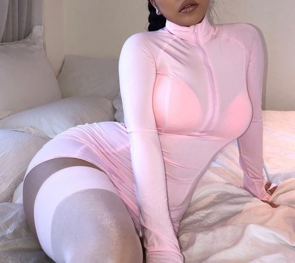 xllais plus size white clubwear dresses women long sleeve zippers bodycon mini vestidos ladies summer elegant party outfits, Black;gray
xllais plus size white clubwear dresses women long sleeve zippers bodycon mini vestidos ladies summer elegant party outfits, Black;gray
