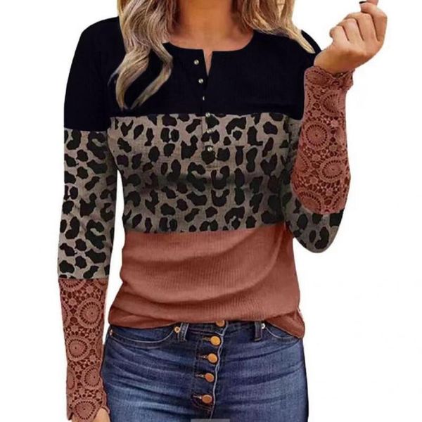 women's blouses & shirts buttons decor soft color block lace stitching sleeve blouse for home, White
women's blouses & shirts buttons decor soft color block lace stitching sleeve blouse for home, White