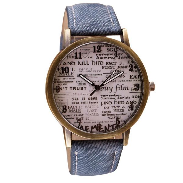 wristwatches reef old spaper dial female watch fashion casual ladies clock quartz, Slivery;brown
wristwatches reef old spaper dial female watch fashion casual ladies clock quartz, Slivery;brown