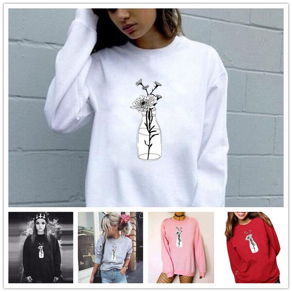 women hoodie vase printed hoodies fleece long sleeve o neck loose sweatshirt girls pullovers winter women's & sweatshirts, Black
women hoodie vase printed hoodies fleece long sleeve o neck loose sweatshirt girls pullovers winter women's & sweatshirts, Black