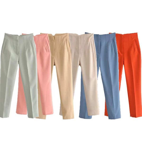 women's pants & capris za suit pant high waist harem pink pocket trouser office ladies formal workwear green elegant fashion trf, Black;white
women's pants & capris za suit pant high waist harem pink pocket trouser office ladies formal workwear green elegant fashion trf, Black;white