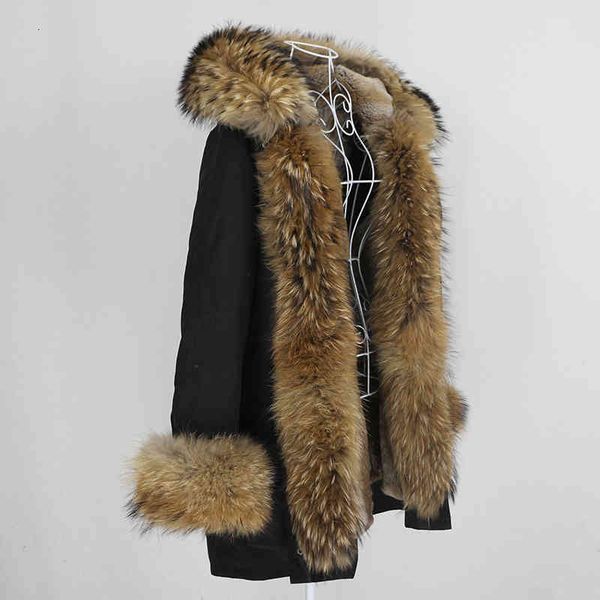 oftbuy long parka winter jacket women real coat natural raccoon fur collar hood thick warm streetwear outerwear, Black
oftbuy long parka winter jacket women real coat natural raccoon fur collar hood thick warm streetwear outerwear, Black