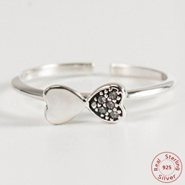 925 sterling silver rings cz double heart ring for women valentine's day gift jewelry 2021 cluster, Golden;silver
925 sterling silver rings cz double heart ring for women valentine's day gift jewelry 2021 cluster, Golden;silver