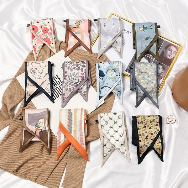 scarves 9x100cm 2021 fashion luxury silk scarf small women shawls wraps florals print office hair neck hijabs foulard, Blue;gray
scarves 9x100cm 2021 fashion luxury silk scarf small women shawls wraps florals print office hair neck hijabs foulard, Blue;gray