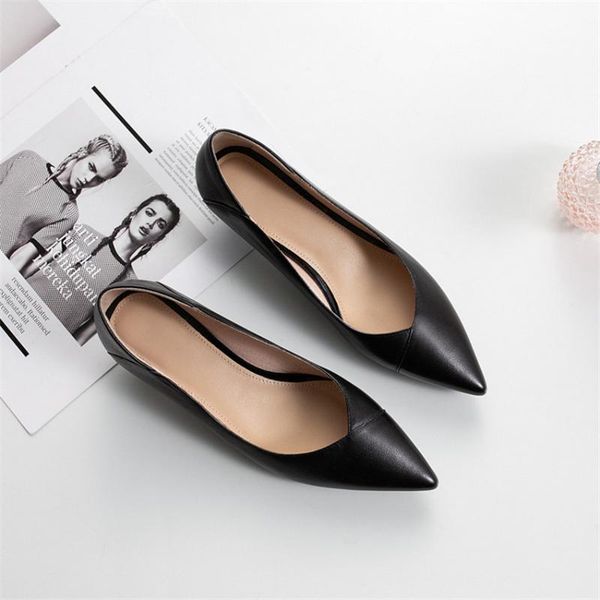 dress shoes pumps women's geniune leather pointed toe middle heels chunky & thin comfortable shallow mouth for lady, Black
dress shoes pumps women's geniune leather pointed toe middle heels chunky & thin comfortable shallow mouth for lady, Black