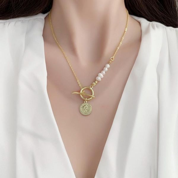 pendant necklaces natural freshwater pearl for women gold color coin chains choker collares korean fashion kpop jewelry ms370, Silver
pendant necklaces natural freshwater pearl for women gold color coin chains choker collares korean fashion kpop jewelry ms370, Silver