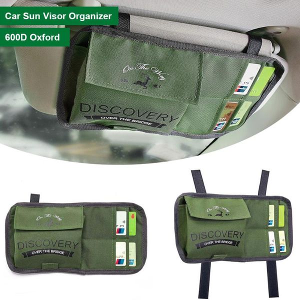 car organizer sun visor auto interior accessories pocket pouch for cards, pens, sunglasses holder
car organizer sun visor auto interior accessories pocket pouch for cards, pens, sunglasses holder