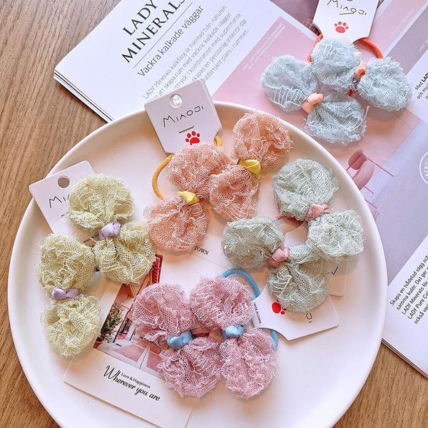 hair accessories korean style girls net yarn bow knot rope cute baby lace rubber band ties for children fashion, Slivery;white
hair accessories korean style girls net yarn bow knot rope cute baby lace rubber band ties for children fashion, Slivery;white