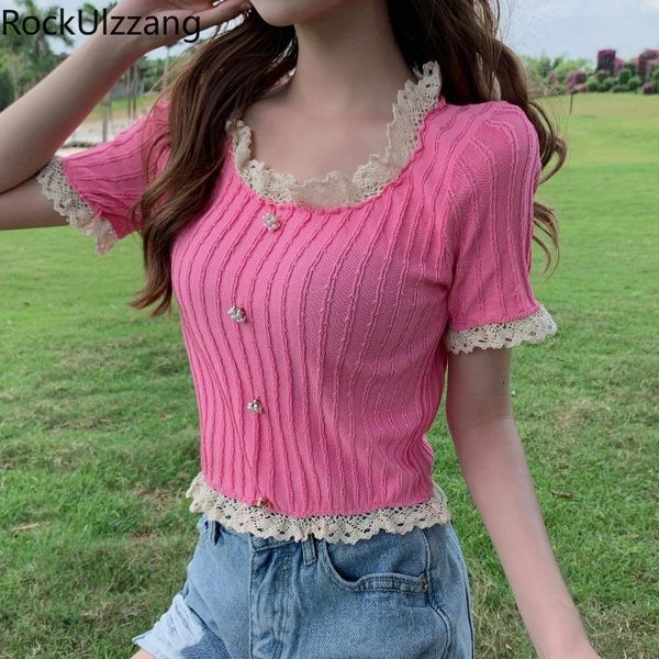 cute patchwork lace pearls button knit bandage t-shirt fashion crop slim t shirt lolita kawaii cropped student girl tee women's, White
cute patchwork lace pearls button knit bandage t-shirt fashion crop slim t shirt lolita kawaii cropped student girl tee women's, White
