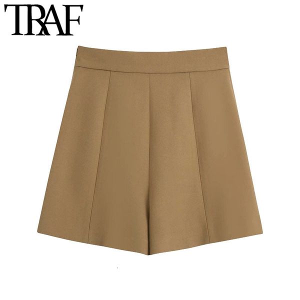 traf women chic fashion with pockets decorative buttons shorts vintage high waist back zipper female short pants mujer 210304, White;black
traf women chic fashion with pockets decorative buttons shorts vintage high waist back zipper female short pants mujer 210304, White;black