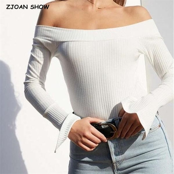 chic vintage rib off shoulder t-shirt woman slit cuff slim fit tight tee spring autumn retro 6 colors 210429, White
chic vintage rib off shoulder t-shirt woman slit cuff slim fit tight tee spring autumn retro 6 colors 210429, White