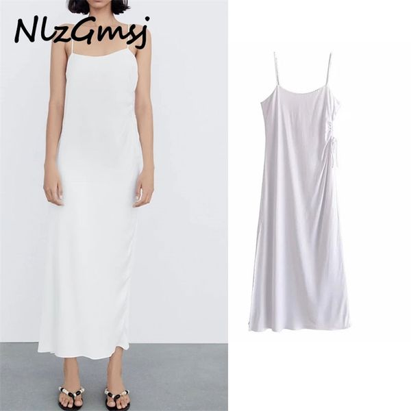 dres ladies mid-length elegant drawstring slim female spaghetti strap summer split vestidos 05 210628, Black;gray
dres ladies mid-length elegant drawstring slim female spaghetti strap summer split vestidos 05 210628, Black;gray