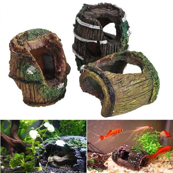 resin aquarium ornaments decorations artificial barrel cave landscaping accessories for fish tank decoration background
resin aquarium ornaments decorations artificial barrel cave landscaping accessories for fish tank decoration background