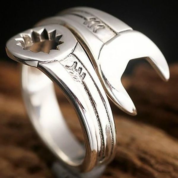 cluster rings silver original creative domineering exaggerated niche design craftsmanship without inlaid men's open adjustable wrench r, Golden;silver
cluster rings silver original creative domineering exaggerated niche design craftsmanship without inlaid men's open adjustable wrench r, Golden;silver