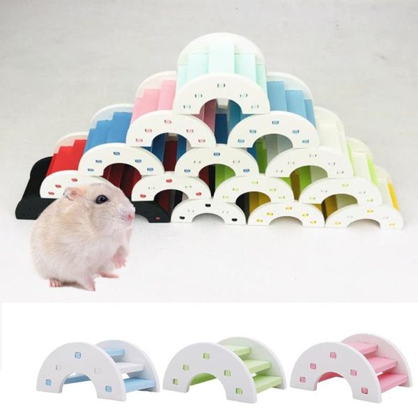 small animal supplies hamster toy wooden bridge eco-friendly for pet