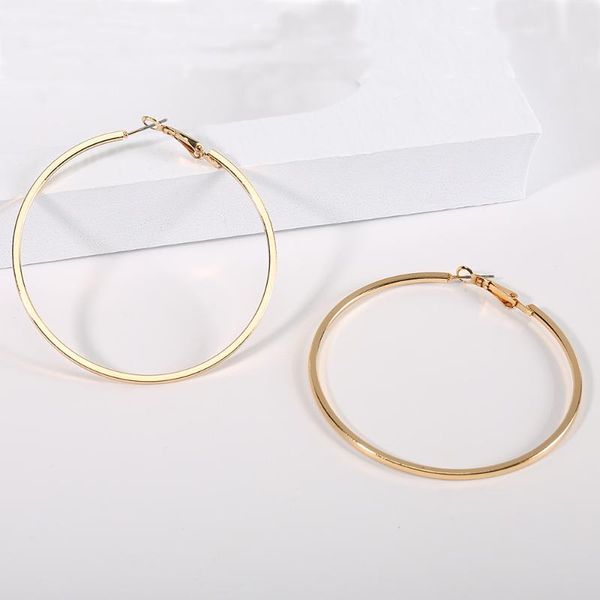 hoop & huggie european and american fashion simple earrings geometric circle women c shaped exaggerated round retro r, Golden;silver
hoop & huggie european and american fashion simple earrings geometric circle women c shaped exaggerated round retro r, Golden;silver