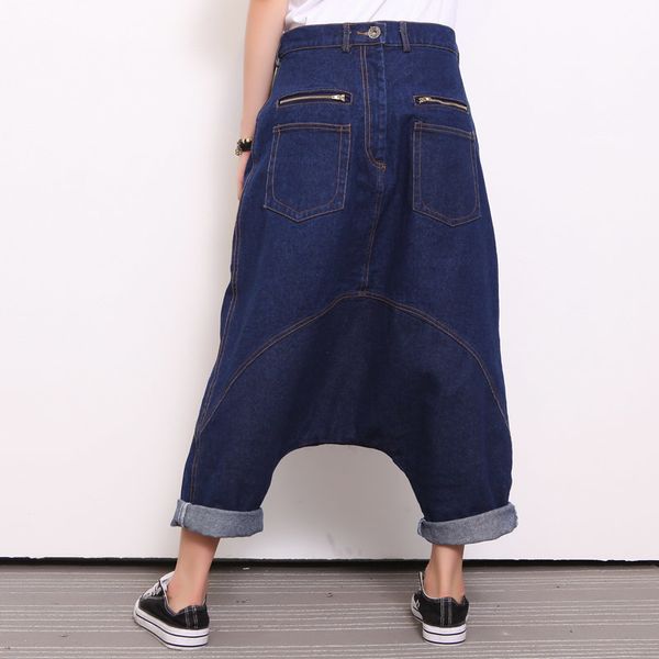 Women's Jeans Chicever Spring Denim Trousers For Women Harem Pants Loose Big Size Two Wear Oversize Female Jean Fashion Casual 4SJH, Blue
Women's Jeans Chicever Spring Denim Trousers For Women Harem Pants Loose Big Size Two Wear Oversize Female Jean Fashion Casual 4SJH, Blue