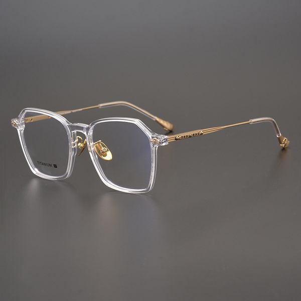 hmade polygonal frame fashion pure titanium ultra light large face literary artistic myopia glasses for men and women, White;black
hmade polygonal frame fashion pure titanium ultra light large face literary artistic myopia glasses for men and women, White;black