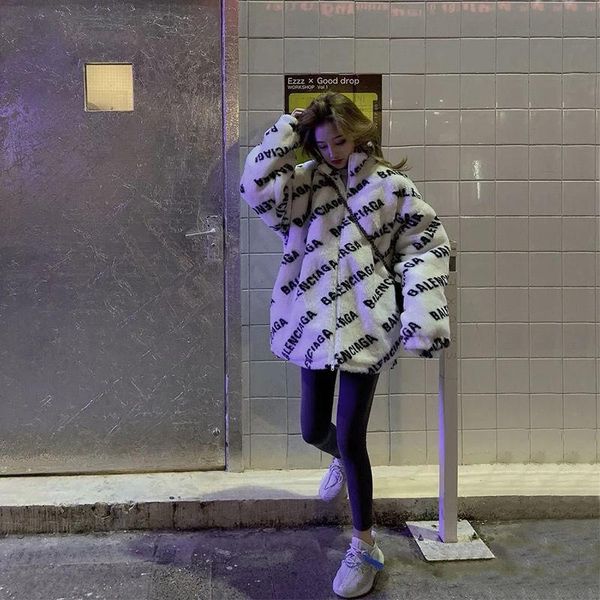 women's down & parkas awe-inspiring 2021 winter national tide high street letter lamb wool jacket mid-length thick retro faux fur cotto, Black
women's down & parkas awe-inspiring 2021 winter national tide high street letter lamb wool jacket mid-length thick retro faux fur cotto, Black