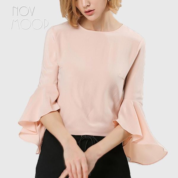 women's blouses & shirts summer ladies pink mulverry silk and blouse three quarter flare sleeve pure shirt roupa camisa blusa feminina, White
women's blouses & shirts summer ladies pink mulverry silk and blouse three quarter flare sleeve pure shirt roupa camisa blusa feminina, White