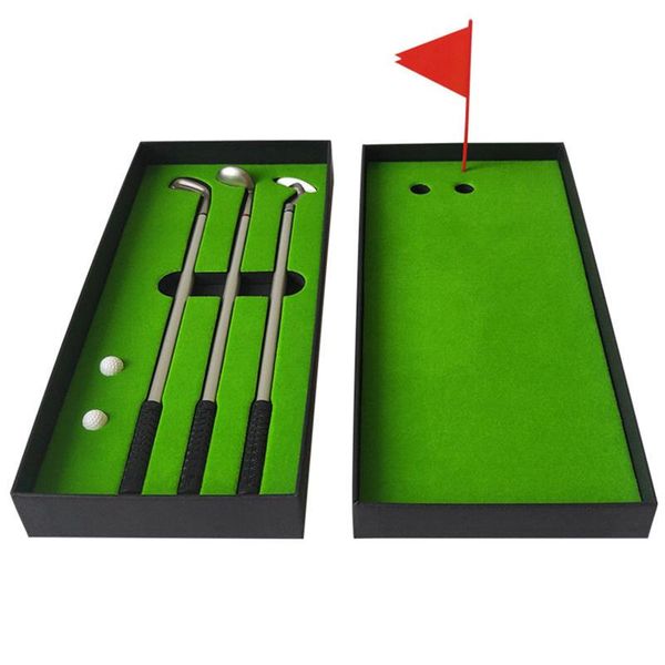 complete set of clubs portable golf pen deskgoft gift durable mini green driving range pens with 3 putters flag home office
complete set of clubs portable golf pen deskgoft gift durable mini green driving range pens with 3 putters flag home office