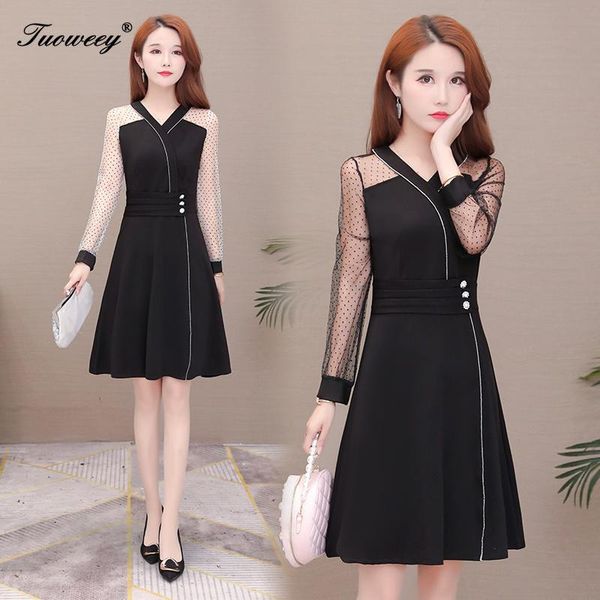 casual dresses plus size lace dress arrival 2021 flower patchwork ruffles slim women long party office vestidos, Black;gray
casual dresses plus size lace dress arrival 2021 flower patchwork ruffles slim women long party office vestidos, Black;gray